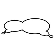 Digital png illustration of speech bubbles on transparent background