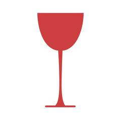 Digital png illustration of red glass on transparent background