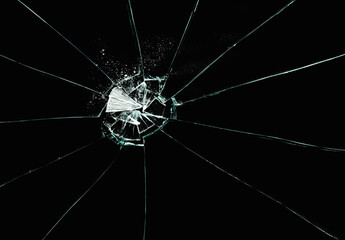 Digital png illustration of broken glass on transparent background