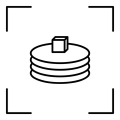 Vector illustration. Set of contour icons. Line icons of desserts and sweet food. Candy icon set, editable stroke.