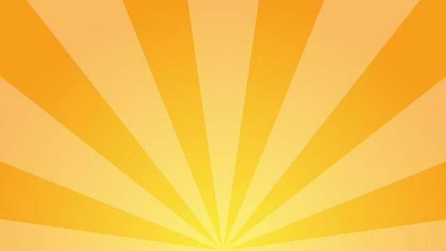 Cartoon background of solar radiation on the side. sunlight bursts retro vintage venetian rotating lines