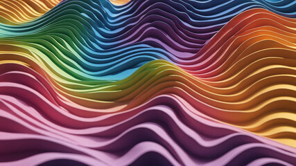 abstract colorful background with waves