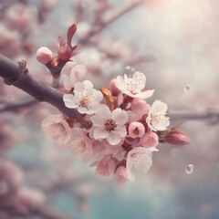 Delicate Cherry blossom in spring