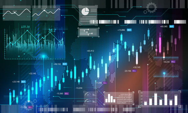 Abstract background image, concept, technology, graph, analysis, investment, finance, stock market