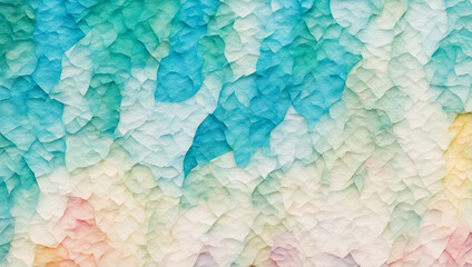 Obraz premium カラフルな和紙が重なった背景 テクスチャ 生成ai