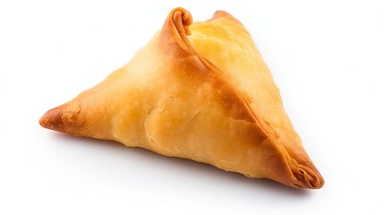 Tasty samosa isolated on white background.