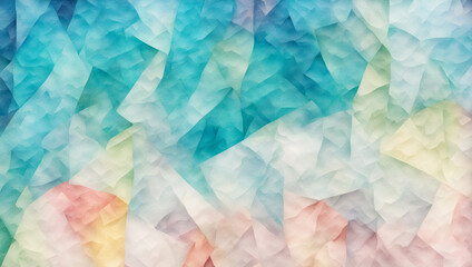 Obraz premium カラフルな和紙が重なった背景 テクスチャ 生成ai