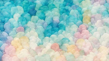 カラフルな和紙が重なった背景　テクスチャ　生成ai