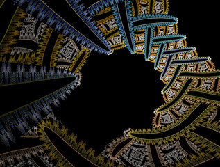 Imaginatory fractal abstract background Image