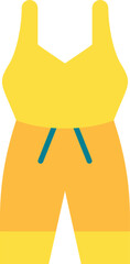 jumpsuit vector design icon for download. Eps