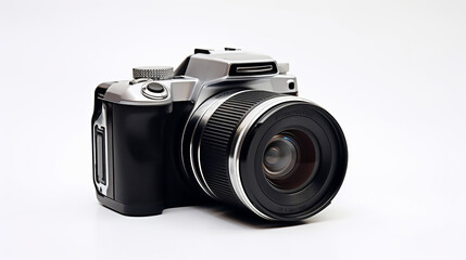 Fantastic Digital Photo Camera on White Isolated Background