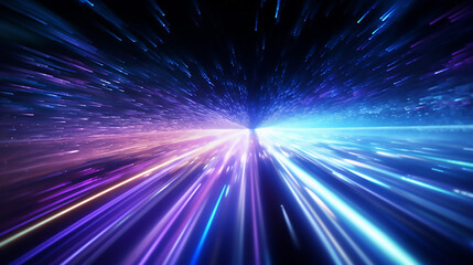 Futuristic High Speed Fiber Optic Internet Concept Fast Internet