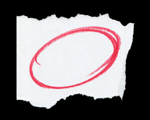 Grunge brush stroke painted  frame on paper isolated on black