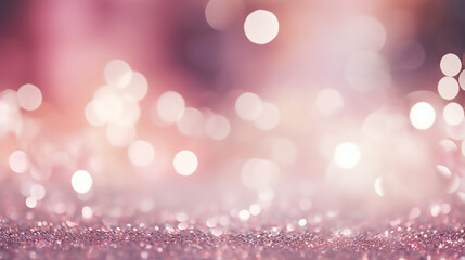 Bombastic Silver and Pink Glitter Vintage Lights Background