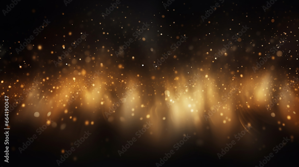 Canvas Prints elegant abstract magical light effect with golden