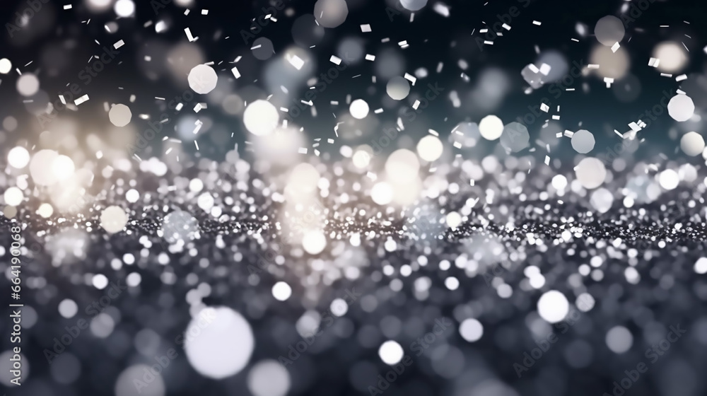 Canvas Prints elegant abstract motion background shining silver particles