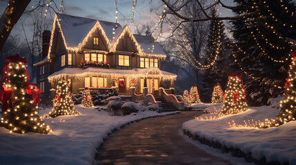 Fototapeta premium Art Christmas Holiday Light