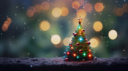 Beautiful Christmas Tree Bokeh
