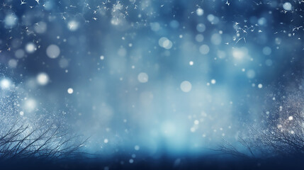 Amazing Winter Light Background with Sparkle