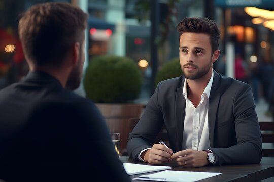 business people in a recuiting interview