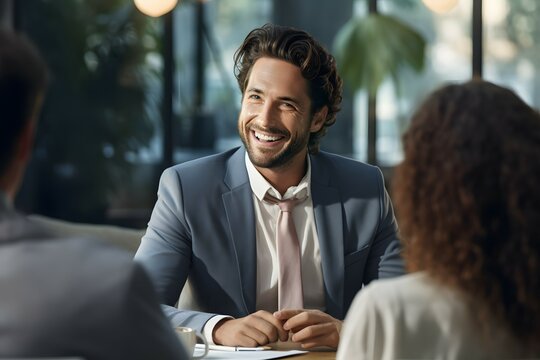 business people in a recuiting interview