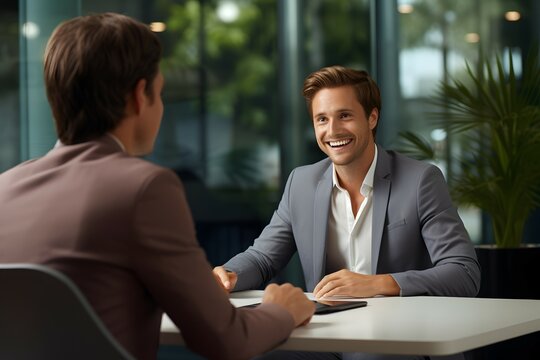 business people in a recuiting interview
