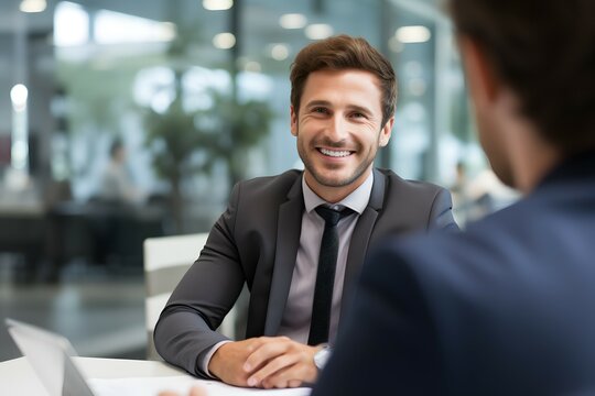 business people in a recuiting interview