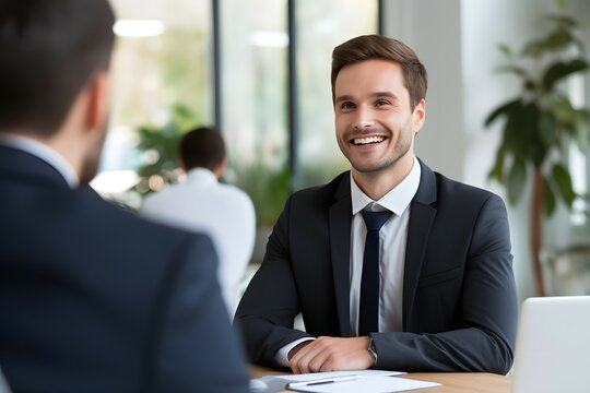 business people in a recuiting interview