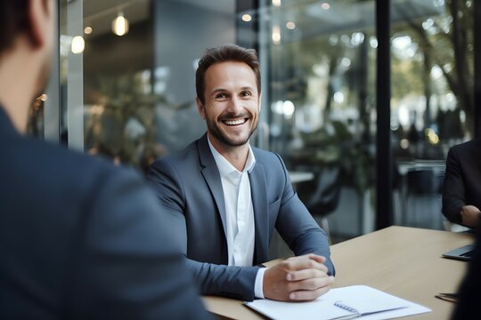 business people in a recuiting interview