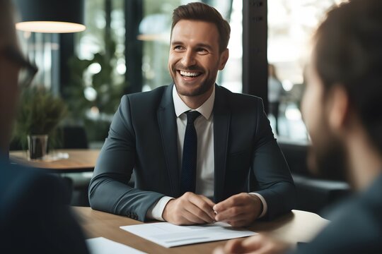 business people in a recuiting interview