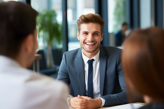 business people in a recuiting interview