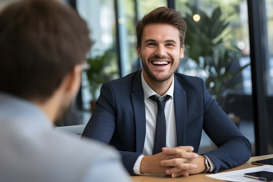 business people in a recuiting interview