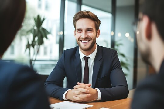 business people in a recuiting interview