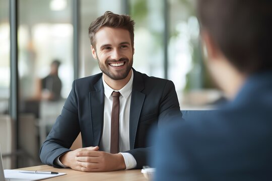 business people in a recuiting interview