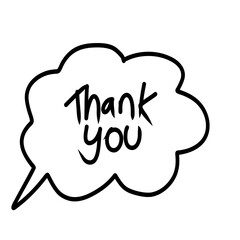 Thank you bubble speech