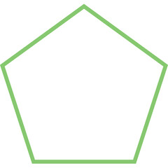 pentagon shape for learning and studying geometric