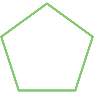 pentagon shape for learning and studying geometric
