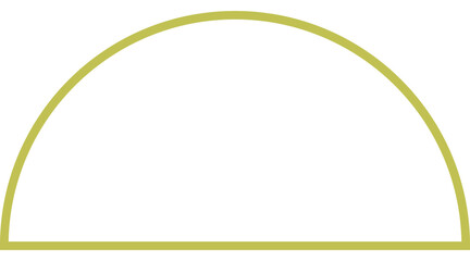semicircle shape, the tools for geometric study