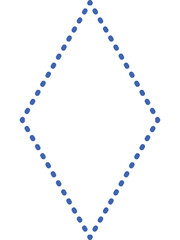 diamond shape, the tool of studying geometric