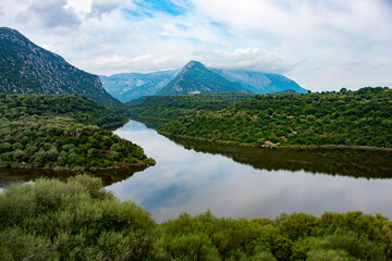 Fototapeta na wymiar Cedrino Lake - Sardinia - Italy
