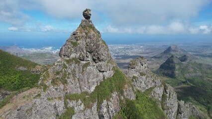 Mauritius island. Mount Pieter Both. The most amazing mountain on the island. View from above.