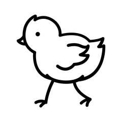 Black line icon for Chick