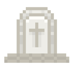 gravestone pixel art
