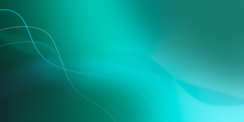 Abstract Light Green Background with shapes and blur curve