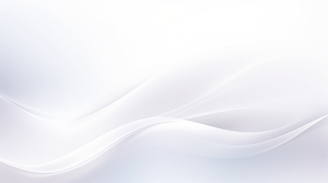 Abstract white and gray color background with wave line pattern, 3D illustration. © BK_graphic