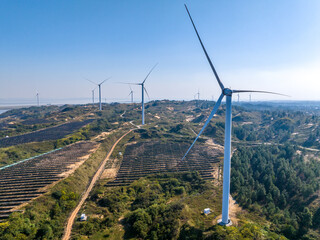 Solar panels and wind power generation equipment