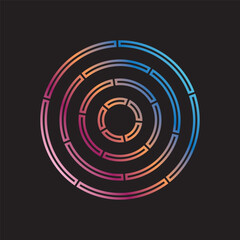 Colorful Gradient Circles logo