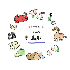 鳥取の手描きのアイキャッチ