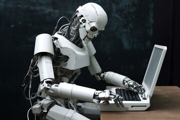 automaton using computer. Generative AI