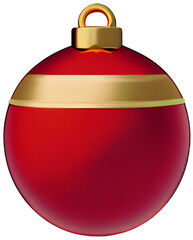 Obraz premium christmas balls new year's eve decorations gold red glitter winter decorations hanging decorations souvenirs traditional ornaments happy winter holidays merry christmas symbol 3d rendering